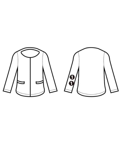 JUSGLITTY 無領外套