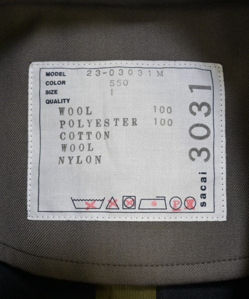 sacai 支撐領外套