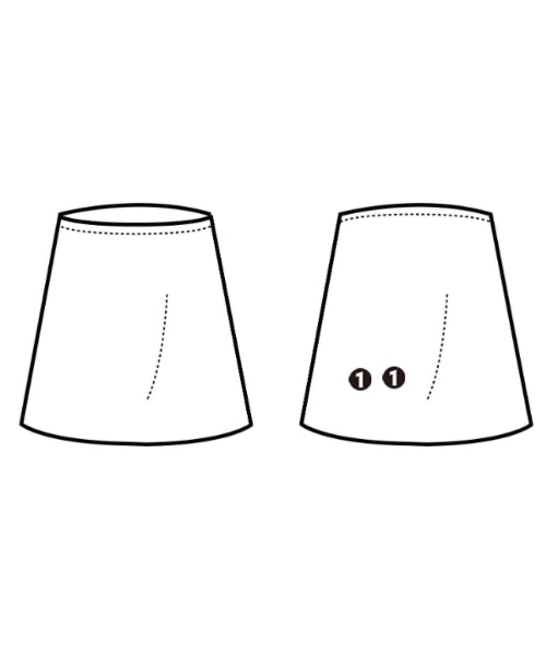 sacai 膝上裙