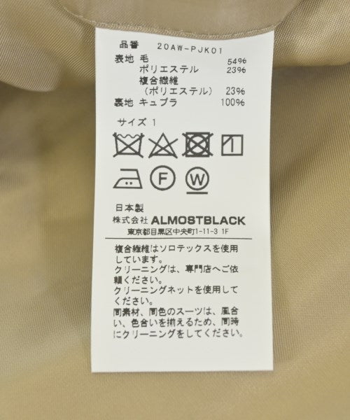 ALMOSTBLACK 休閒夾克
