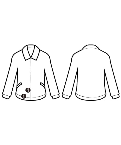 BLACK COMME des GARCONS 斜紋夾克