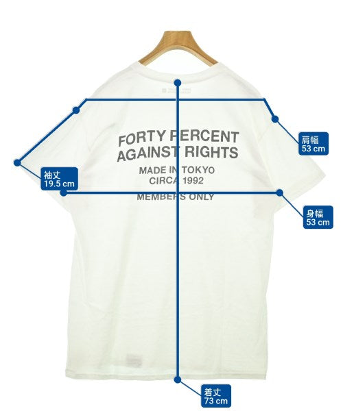 FORTY PERCENT AGAINST RIGHTS T恤/上衣