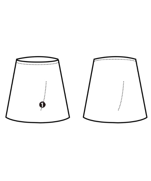 LOUIS VUITTON 膝上裙