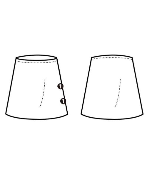 EMPORIO ARMANI 膝上裙