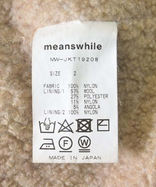 meanswhile 支撐領外套