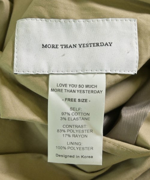 MORE THAN YESTERDAY 風衣